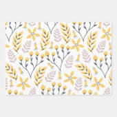 Vriend Geel Botanisch Inpakpapier Vellen (Voorkant)