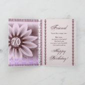 VRIEND - Gelukkige 70ste Verjaardag - de Bloem van Kaart (Binnen)