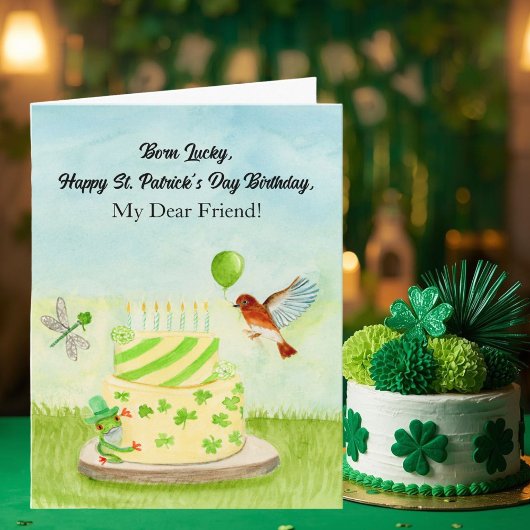 Vriend Gelukkige St. Patrick's Dag Verjaardag Kaart
