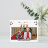 VRIEND GEPERSONALISEERDE FOTO CHRISTMAS POST KAART (Staand voorkant)
