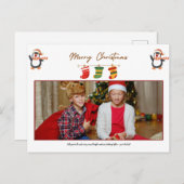 VRIEND GEPERSONALISEERDE FOTO CHRISTMAS POST KAART (Voorkant / Achterkant)