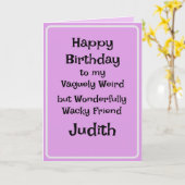 Vriend Gevouwen Wenskaart Kaart (Gele Bloem)