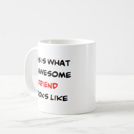 vriend, geweldige koffiemok (Voorkant links)