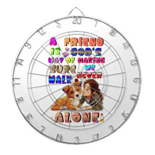 Vriend Gods Manier Om Ervoor Te Zorgen Dat We Nooi Dartbord