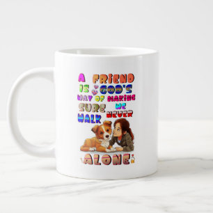 Vriend Gods Manier Om Ervoor Te Zorgen Dat We Nooi Grote Koffiekop