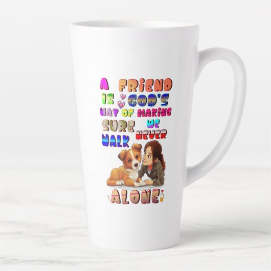 Vriend Gods Manier Om Ervoor Te Zorgen Dat We Nooi Latte Mok (Rechts)