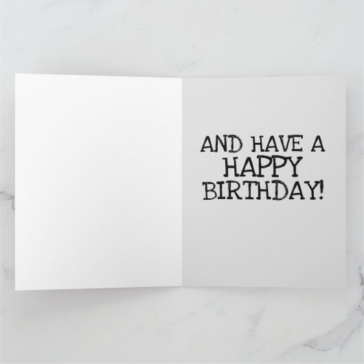  VRIEND GRAPPIGE VERJAARDAG fiets WENSKAARTEN Kaart (Binnen)