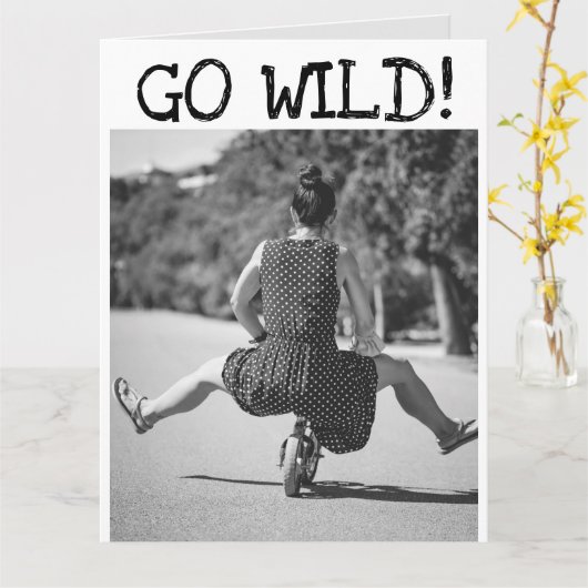  VRIEND GRAPPIGE VERJAARDAG fiets WENSKAARTEN Kaart (Gele Bloem)