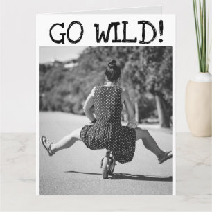 VRIEND GRAPPIGE VERJAARDAG fiets WENSKAARTEN Kaart