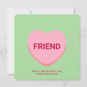 Vriend groen gespreks hart Valentijnskaart