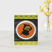 Vriend Halloween kaart (Gele Bloem)