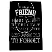 Vriend Hartelijk dank voor uw waardering Cadeauquo Medium Cadeauzakje (Voorkant)