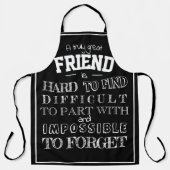 Vriend Hartelijk dank voor uw waardering Gift bff  Schort (Voorkant)