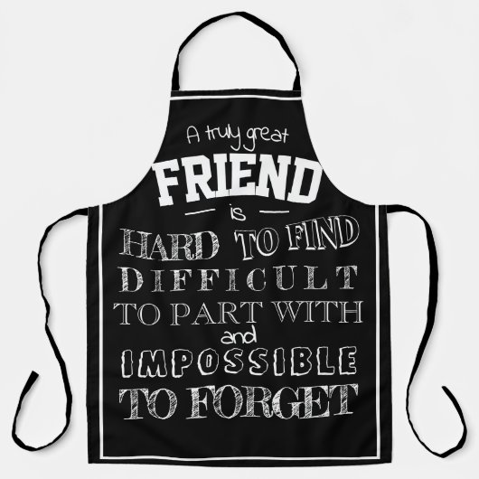 Vriend Hartelijk dank voor uw waardering Gift bff  Schort (Voorkant)
