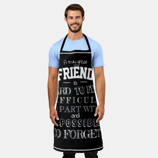 Vriend Hartelijk dank voor uw waardering Gift bff  Schort (Gedragen)