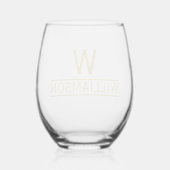Vriend Housewarming Gift Classic Gepersonaliseerde Wijnglas Zonder Voet (Achterkant)