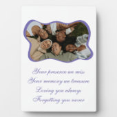 Vriend in de bossen Tafelplaat 5x7 met Ezel Fotoplaat (voorkant)