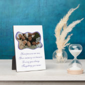 Vriend in de bossen Tafelplaat 5x7 met Ezel Fotoplaat (Zijkant)