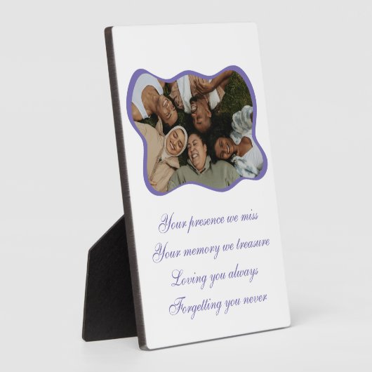 Vriend in de bossen Tafelplaat 5x7 met Ezel Fotoplaat (Zijkant)