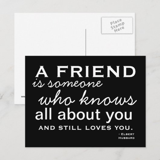 Vriend - Inspirerend Briefkaart (Voorkant / Achterkant)