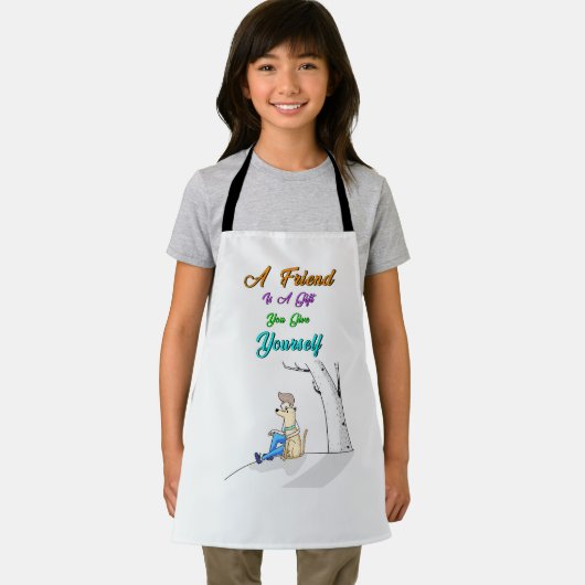 Vriend is een geschenk dat je jezelf geeft Honden Schort (Insitu)