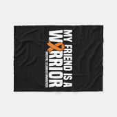 Vriend is een krijger MS Multiple Sclerosis Awaren Fleece Deken (Voorkant (Horizontaal))