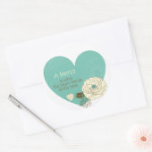 Vriend is wat het hart nodig heeft ronde sticker (Envelop)