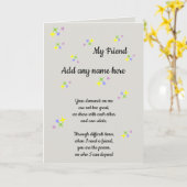 VRIEND KAART (Gele Bloem)