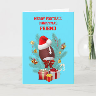 Vriend Kerst Football Feestdagen Kaart