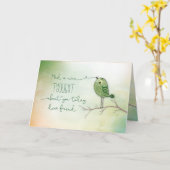 Vriend Leuke gedachte aan je vogel Kaart (Gele Bloem)