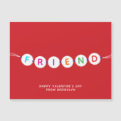 Vriend leuke vriendschapsarmband rode Valentijnsda (Voorkant)