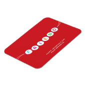 Vriend leuke vriendschapsarmband rode Valentijnsda Magneet (Linkerzijde)