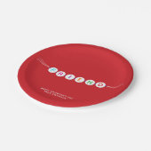 Vriend leuke vriendschapsarmband rode Valentijnsda Papieren Bordje (Gekanteld)