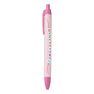 Vriend leuke vriendschapsarmband roze Valentijns Zwarte Inkt Pen