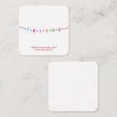 Vriend leuke vriendschapsarmband Valentijnsdag Informatiekaartje (Voorkant / Achterkant)