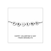Vriend leuke vriendschapsarmband Valentijnsdag Rubberstempel (Afrduk)