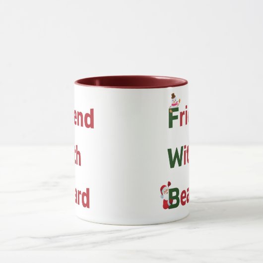 Vriend met baard mok (Midden)