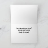 **VRIEND** MUZIEKNOTEN VERJAARDAG WENSEN KAART (Binnen)