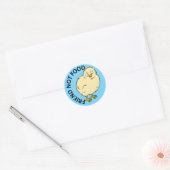 Vriend Niet Eten Vegan Kip Ronde Sticker (Envelop)