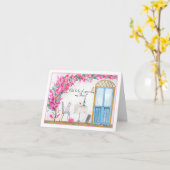 Vriend Ooh La Poodle Paris Verjaardag Kaart (Gele Bloem)