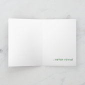 Vriend op St. Patrick's Day Schattigee groene olif Kaart (Binnen)