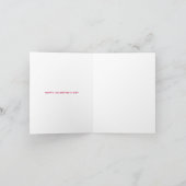 Vriend oranje roze gesprekshart Valentijns Notitiekaartje (Binnen)