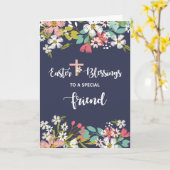 Vriend Pasen Zegeningen van Verrezen Christus Bloe Kaart (Gele Bloem)