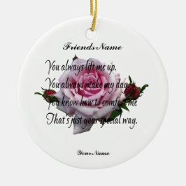 VRIEND QUOTE KERAMISCH ORNAMENT