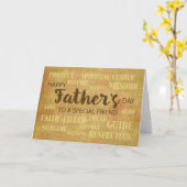 Vriend Religieuze Vaderdag kwaliteiten Kaart (Gele Bloem)