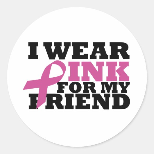 vriend ronde sticker (Voorkant)