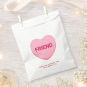 Vriend roze conversatie hart Valentijnsdag Bedankzakje (Geknipt)