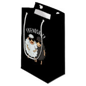 Vriend-schaap Grappig Schaap Pun Donker BG Klein Cadeauzakje (Voorkant Gekanteld)