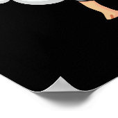 Vriend-schaap Grappig Schaap Pun Donker BG Poster (Hoek)