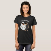 Vriend-schaap Grappig Schaap Pun Donker BG T-shirt (Voorkant volledig)